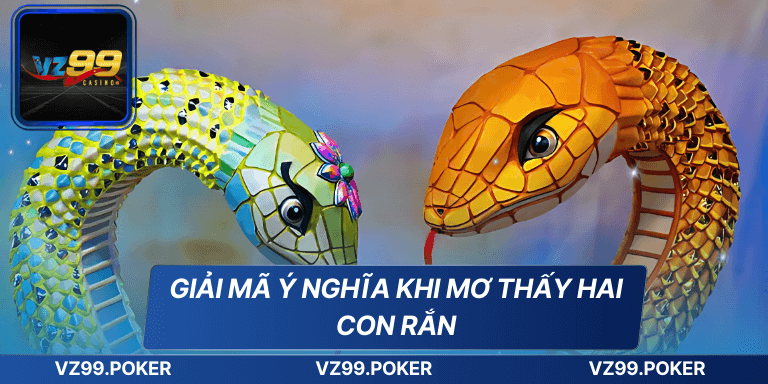 Giải mã ý nghĩa khi mơ thấy hai con rắn